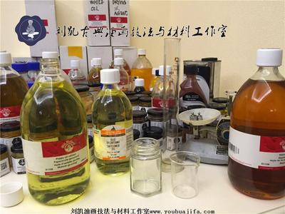 各种油画媒介制作